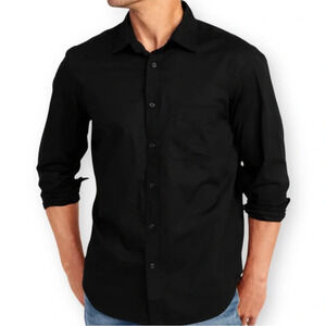 Old Navy Men’s Black Classic Fit Button Down Shirt